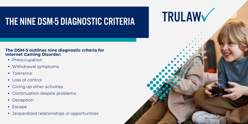 What Is a Video Game Addiction Lawsuit; The Basis of Video Game Addiction Claims; Major Gaming Companies Facing Legal Action; Microsoft and Activision Blizzard; Epic Games and Roblox Corporation; Nintendo, Electronic Arts, and Other Defendants; Legal Grounds and Allegations in Video Game Lawsuits; Product Liability and Failure to Warn; Privacy Violations and Data Harvesting; Privacy Violations and Data Harvesting; Internet Gaming Disorder_ A Recognized Mental Health Condition; WHO and DSM-5 Recognition; The Nine DSM-5 Diagnostic Criteria