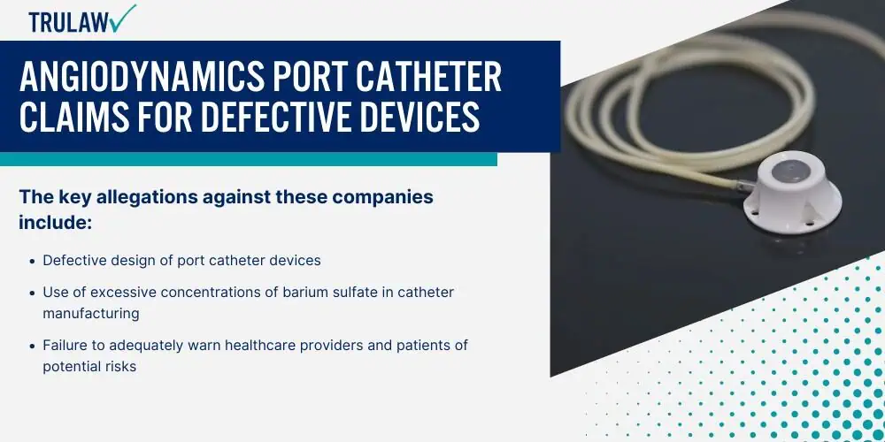 AngioDynamics Port Catheter Claims for Defective Devices