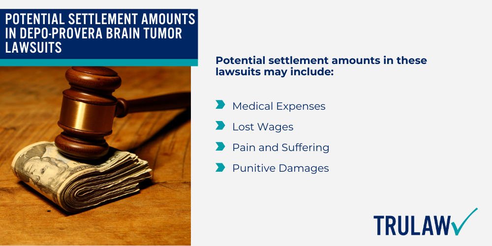 How Can A Depo Provera Lawsuit Attorney from TruLaw Help You; The Risks of Depo-Provera Usage; Scientific Studies Linking Depo-Provera to Brain Tumors; Historical Warnings and Pfizer’s Knowledge of Risks; Meningioma Brain Tumors Associated with Depo-Provera; Product Liability Claims Against Pfizer;  Eligibility Criteria for Filing a Depo-Provera Lawsuit; Pfizer's Liability in Depo-Provera Cases; Factors Contributing to Pfizer’s Liability; Potential Settlement Amounts in Depo-Provera Brain Tumor Lawsuits