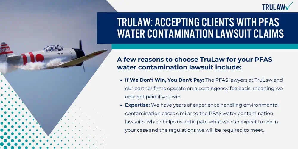 TruLaw Accepting Clients with PFAS Water Contamination Lawsuit Claims