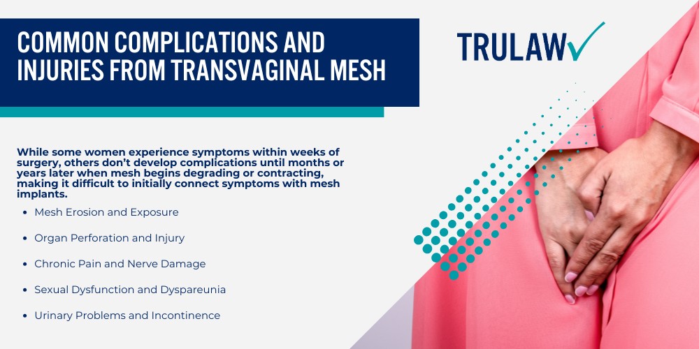 Learning About Transvaginal Mesh and Why Lawsuits Exist; What Is Transvaginal Mesh; Why Manufacturers Face Legal Accountability; Common Complications and Injuries From Transvaginal Mesh