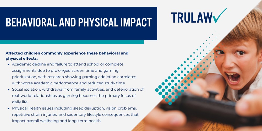 Fortnite's Allegedly Addictive Design Features; Battle Pass System and Season Events; Virtual Currency and In-Game Purchases; Reward Loops and Progression Systems; Psychological Manipulation Tactics Targeting Minors; Fear of Missing Out (FOMO) Strategies; Social Pressure and Peer Dynamics; Health Effects of Fortnite Addiction in Children and Teens; Mental Health Consequences;  Behavioral and Physical Impact