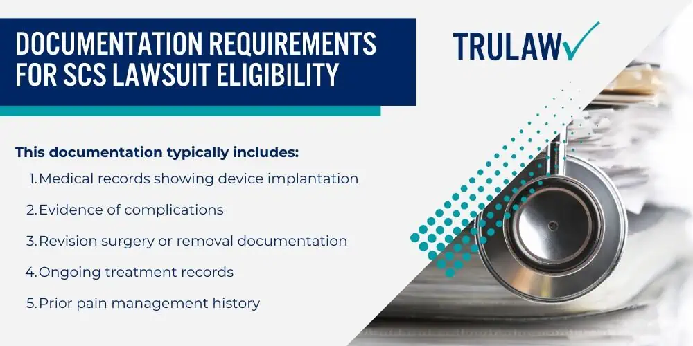 How Can A Spinal Cord Stimulator Attorney from TruLaw Help You; Reported Severe Injuries from SCS Devices; Common Complications with St Jude Spinal Cord Devices; Documentation Requirements for SCS Lawsuit Eligibility