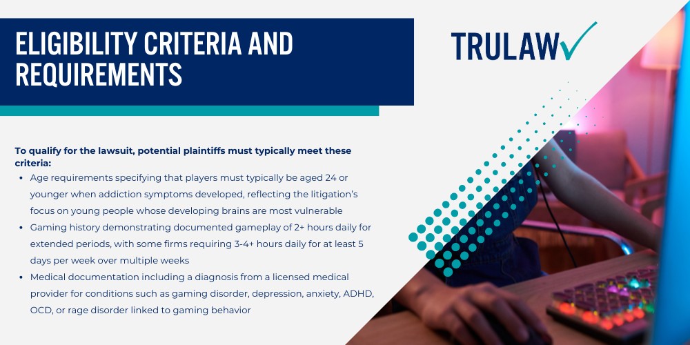 Fortnite's Allegedly Addictive Design Features; Battle Pass System and Season Events; Virtual Currency and In-Game Purchases; Reward Loops and Progression Systems; Psychological Manipulation Tactics Targeting Minors; Fear of Missing Out (FOMO) Strategies; Social Pressure and Peer Dynamics; Health Effects of Fortnite Addiction in Children and Teens; Mental Health Consequences;  Behavioral and Physical Impact; Legal Basis for Fortnite Addiction Claims; Product Liability and Defective Design; Negligence and Failure to Warn; Who Qualifies for a Fortnite Addiction Lawsuit; Eligibility Criteria and Requirements