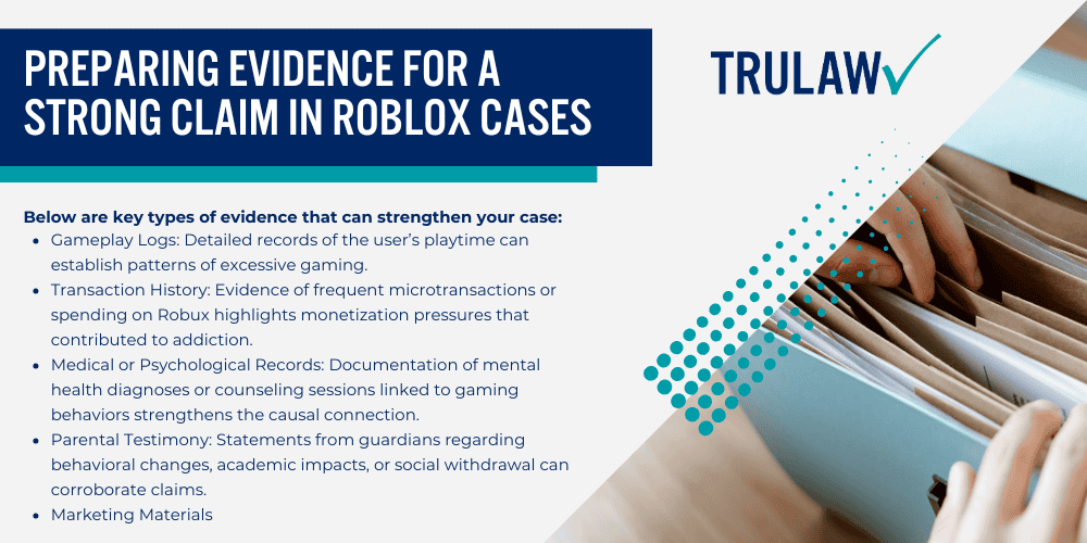 How Roblox Encourages Gaming Addiction; Psychological Triggers in Game Design and Player Engagement; Legal Concerns_ Deceptive Advertising and Consumer Protection; Negative Health Effects of Video Game Addiction_ Roblox; Psychological and Emotional Health Concerns in Younger Members; Physical Health Risks_ Sleep Deprivation and Sedentary Behavior; Encouraging a Balanced Approach to Gaming; Eligibility Criteria for the Roblox Addiction Lawsuit; Preparing Evidence for a Strong Claim in Roblox Cases