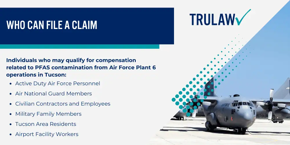 PFAS Contamination at Air Force Plant 6 in Tucson; The History of AFFF Use at Air Force Plant 6; Current Contamination Levels and Affected Areas; EPA Emergency Order and Air Force Response; Health Risks Associated with PFAS Exposure from Air Force Plant 6; Cancers and Major Health Conditions Linked to PFAS; Other Serious Health Effects and Vulnerable Populations; Recognizing Symptoms and Getting Medical Documentation; Who Can File a Claim