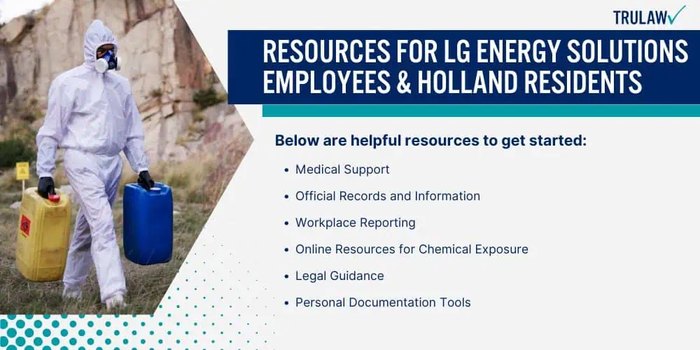 Resources for LG Energy Solutions Employees & Holland Residents