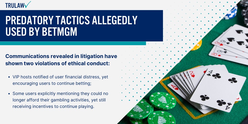 Predatory Tactics Allegedly Used by BetMGM