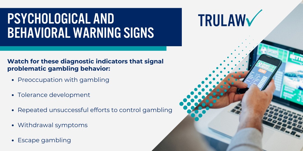 Allegations Against DraftKings in Gambling Addiction Lawsuits; Deceptive “Risk-Free” and “No-Sweat” Bet Promotions; Recognizing the Warning Signs of Online Gambling Addiction; Psychological and Behavioral Warning Signs