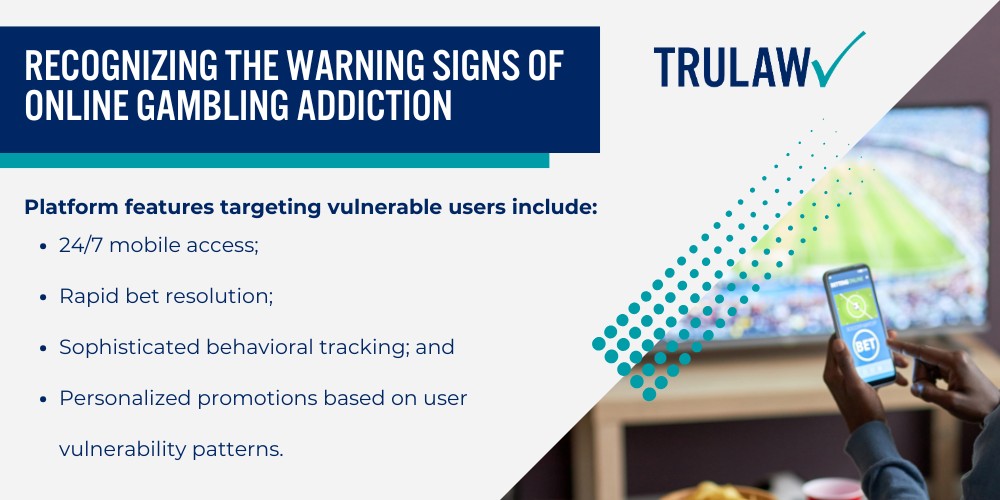 Allegations Against DraftKings in Gambling Addiction Lawsuits; Deceptive “Risk-Free” and “No-Sweat” Bet Promotions; Recognizing the Warning Signs of Online Gambling Addiction