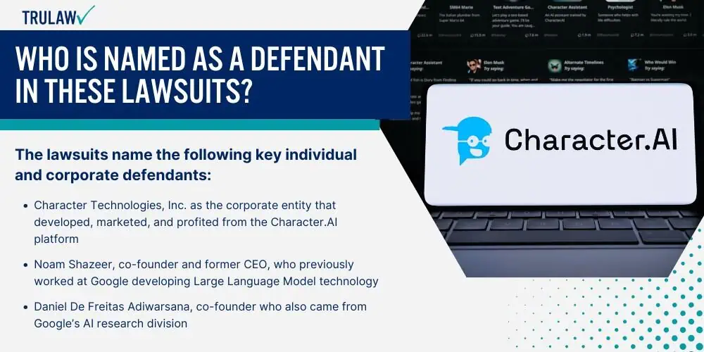 Who Is Named as a Defendant in These Lawsuits