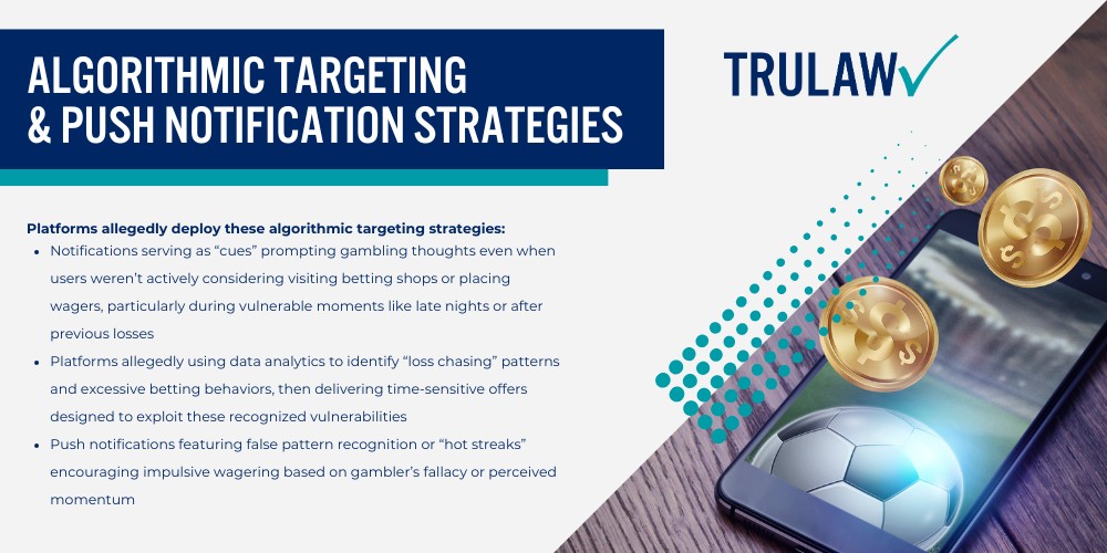 Knowing Gambling Addiction Lawsuit Settlement Amounts; Projected Settlement Ranges for Gambling Addiction Cases; Factors That Determine Individual Settlement Values; The Legal Basis for Gambling Addiction Lawsuits; Platforms Named in Current Gambling Addiction Litigation; Allegations Against Online Gambling Platforms; Factors Affecting Gambling Addiction Settlement Amounts; Financial Loss Documentation and Calculation Methods; Evidence of Platform Targeting and Exploitation; Types of Damages Available in Gambling Addiction Cases; Economic Damages in Gambling Addiction Claims; Non-Economic and Punitive Damages; How Online Gambling Platforms Use Predatory Practices; VIP Programs and Personalized Targeting Tactics; Algorithmic Targeting and Push Notification Strategies