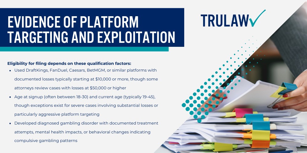 Knowing Gambling Addiction Lawsuit Settlement Amounts; Projected Settlement Ranges for Gambling Addiction Cases; Factors That Determine Individual Settlement Values; The Legal Basis for Gambling Addiction Lawsuits; Platforms Named in Current Gambling Addiction Litigation; Allegations Against Online Gambling Platforms; Factors Affecting Gambling Addiction Settlement Amounts; Financial Loss Documentation and Calculation Methods; Evidence of Platform Targeting and Exploitation
